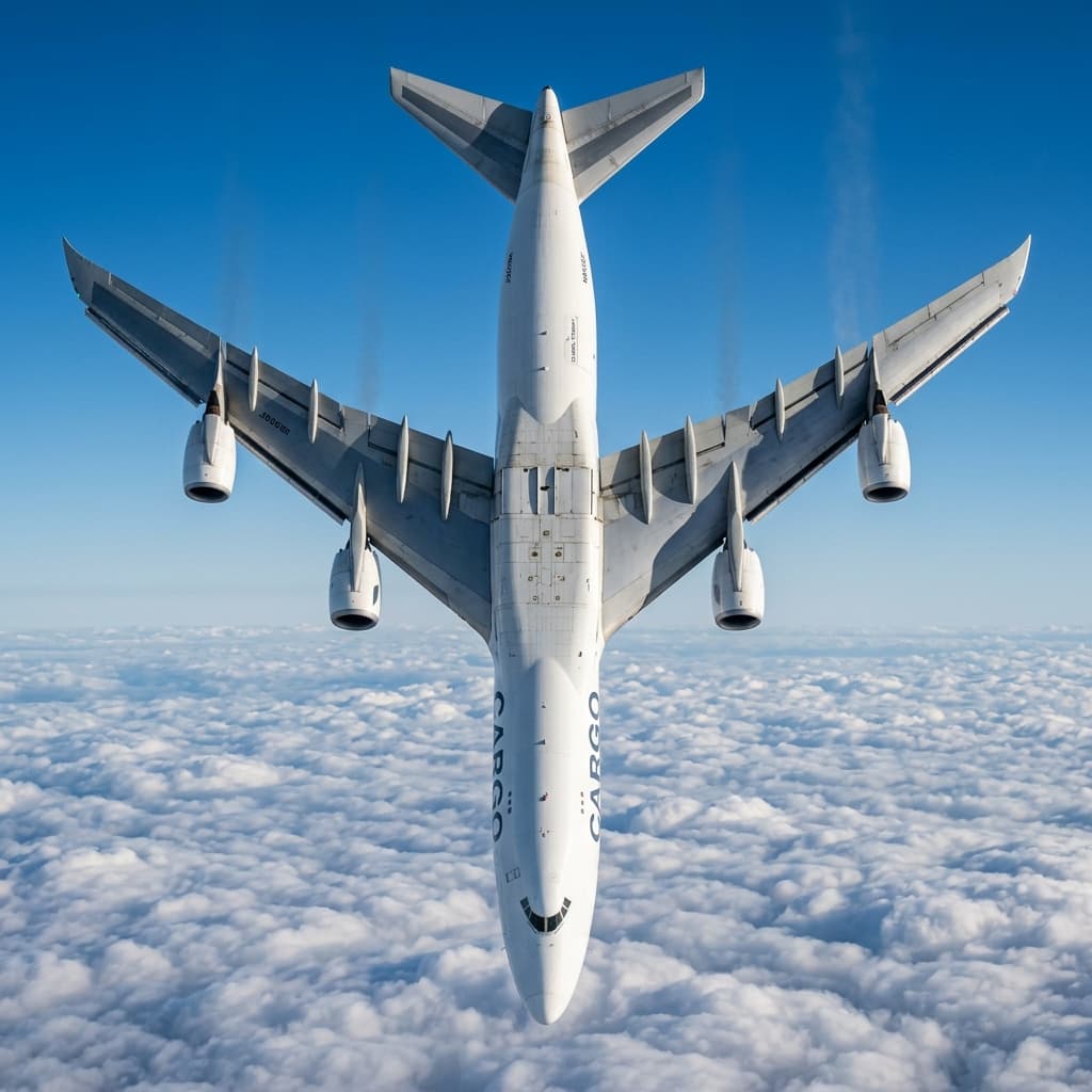 Air Cargo Jet Freight in Sky